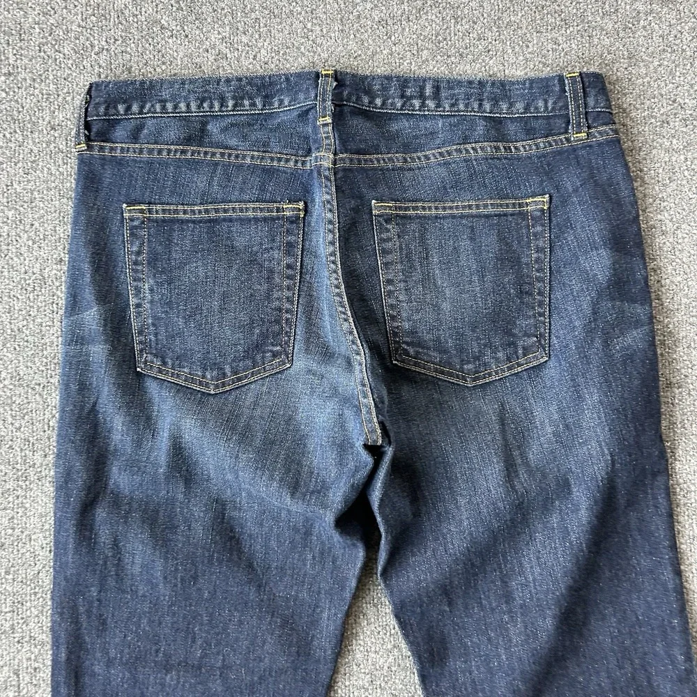 JCrew Jeans Womens 33S 36 X 31 Boot Cut Dark Wash‎ Stretch Denim USA Made